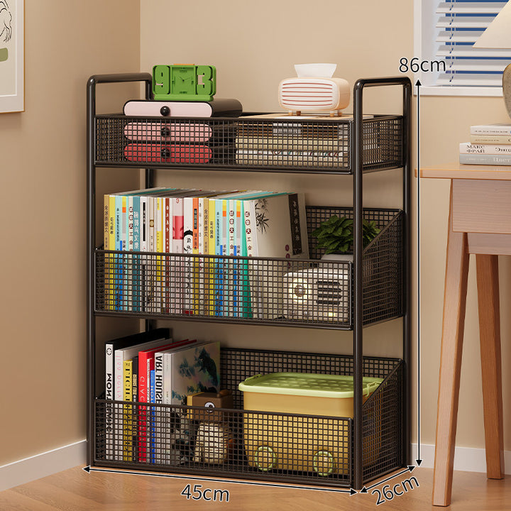 Mesh Multi-Shelf Storage Rack Kalsten
