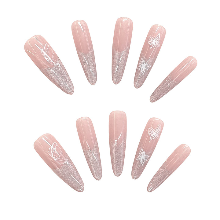 Artistic Floral Press-On Nails Kalsten