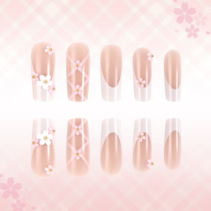 Decorative Floral Press-On Nails Kalsten