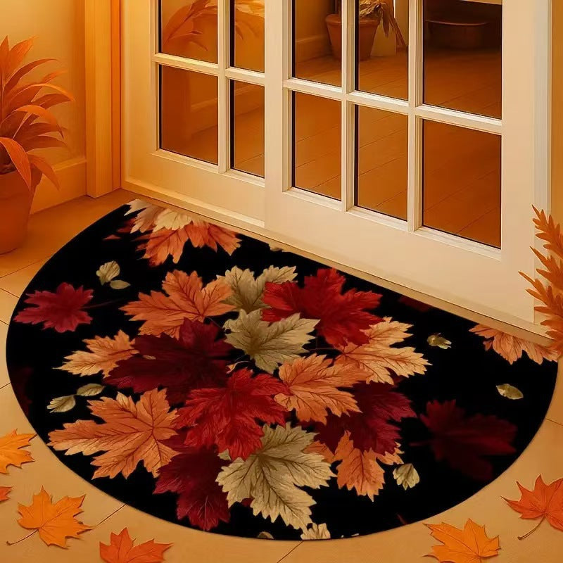 Floral Themed Welcome Mat Kalsten