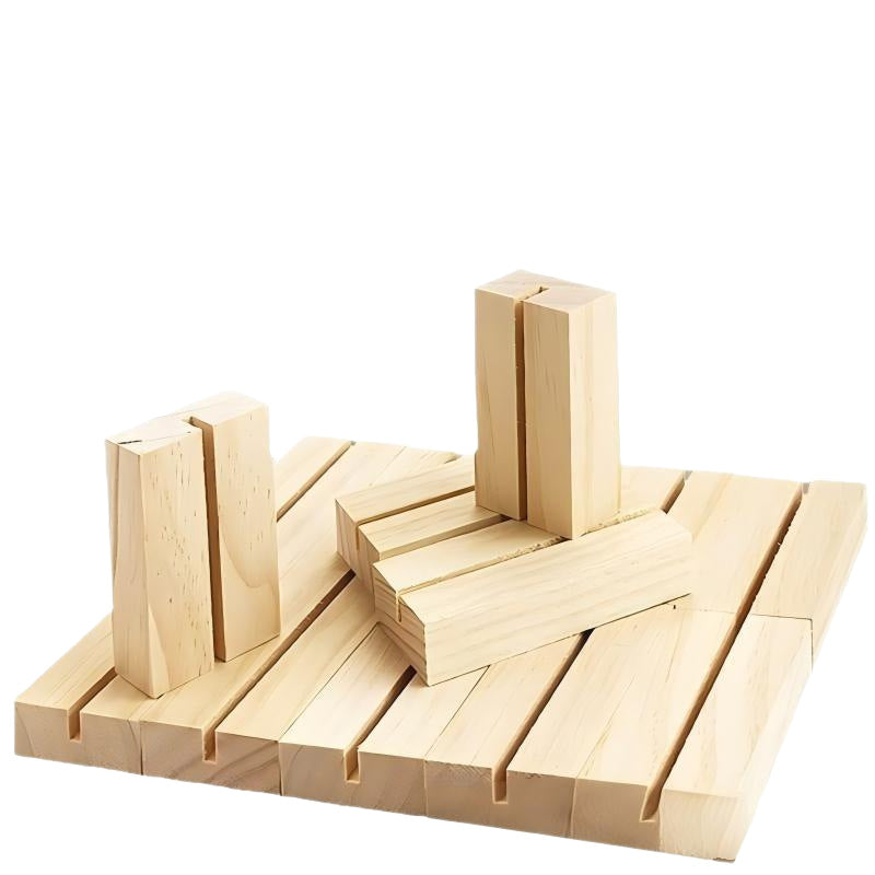 Decorative wood block figure Kalsten