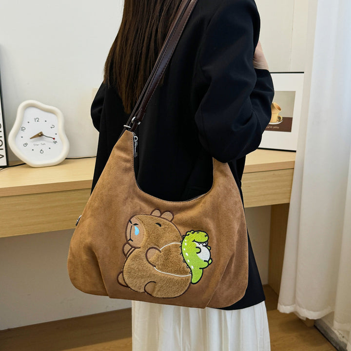Shoulder bag with playful bear motif Kalsten