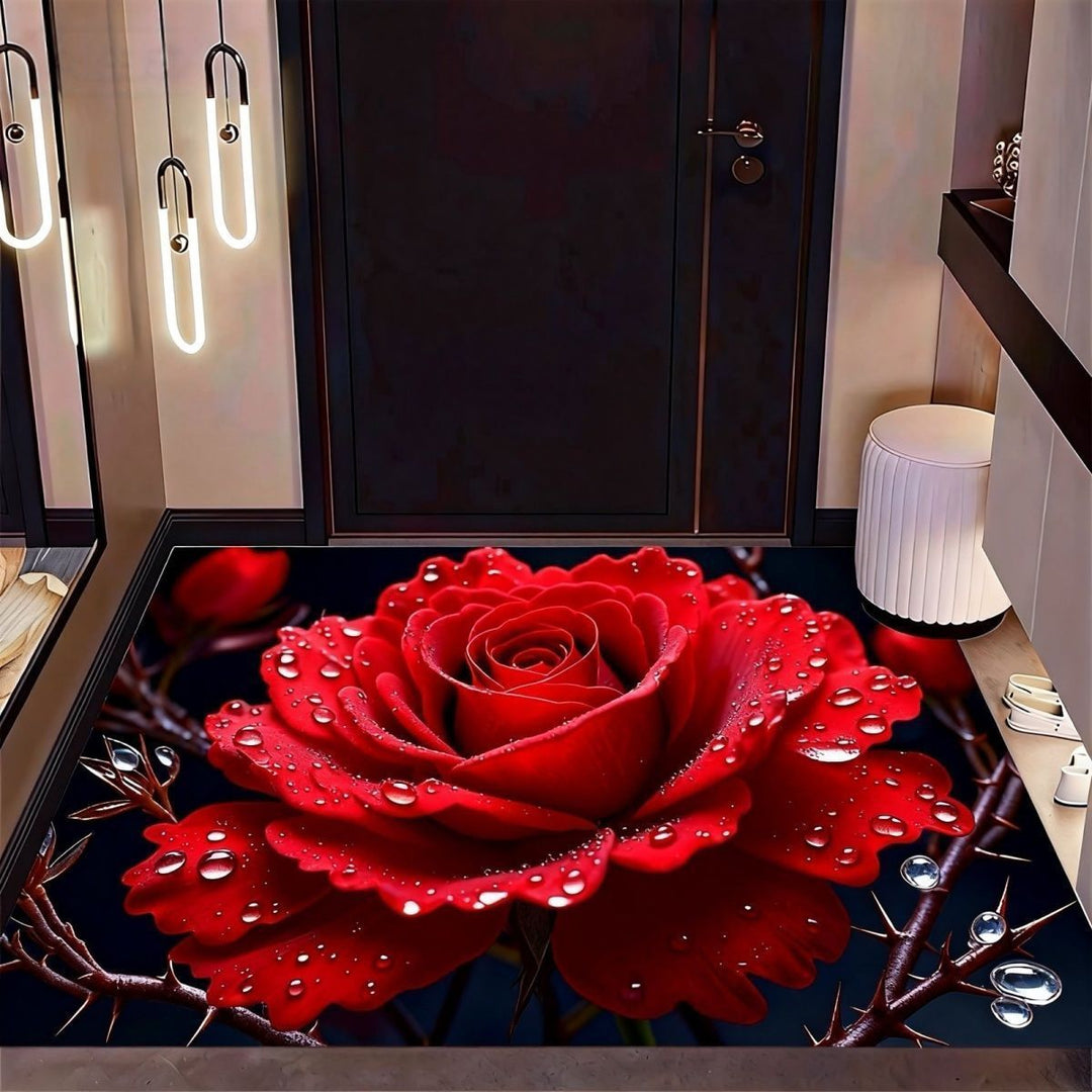 Floral Design Area Rug