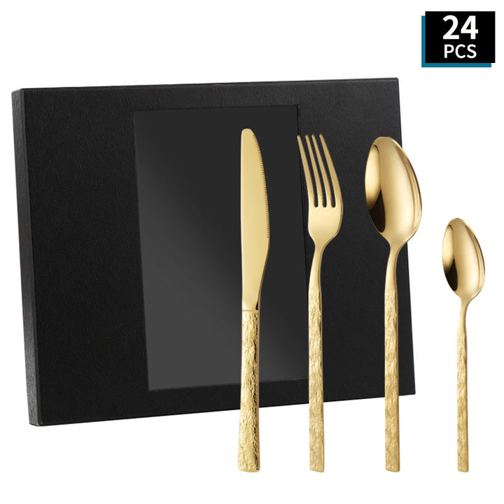 High-quality cutlery set with stylish, textured handle Kalsten