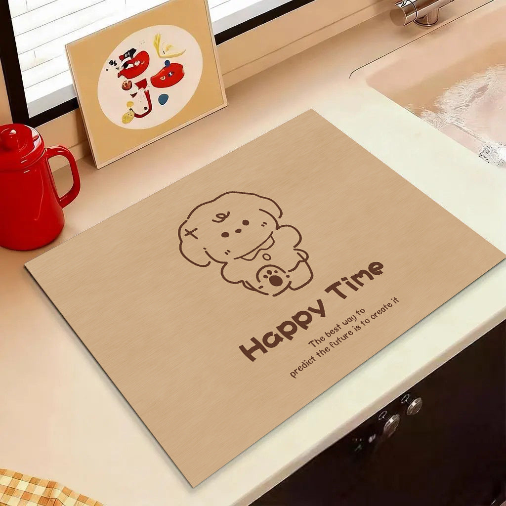 Cute Cartoon Dog Kitchen Mat Kalsten