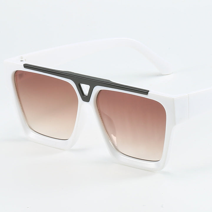 Ladies fashionable oversized sunglasses with stylish golden accent Kalsten