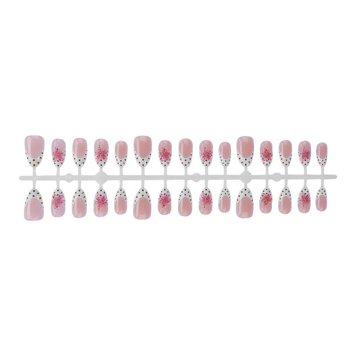 Artificial nail set with floral accents Kalsten