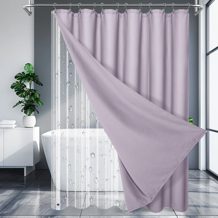 Textured Waterproof Shower Curtain Kalsten