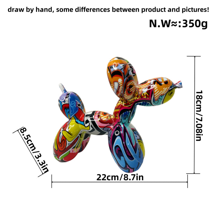 Colorful Balloon Dog Sculpture Kalsten