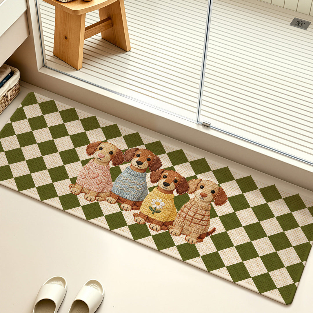 Adorable Cat-Themed Indoor Runner Mat