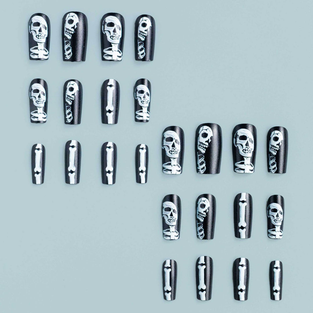 Halloween-Themed Skeleton Nail Art Kit
