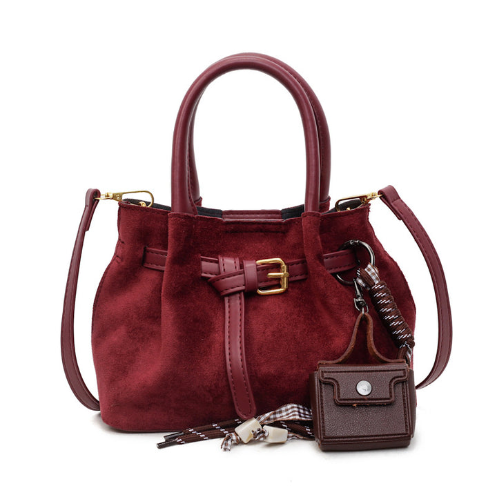 Elegant Suede Handheld Bag Kalsten
