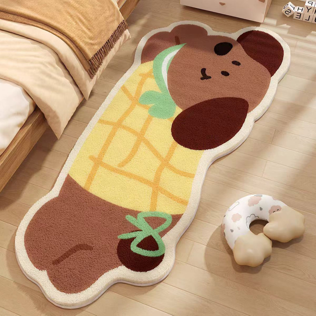 Cartoon Panda Character Area Rug