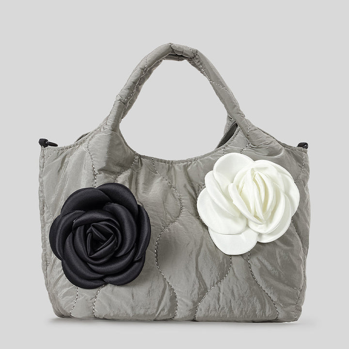 Floral Embellished Quilted Handbag