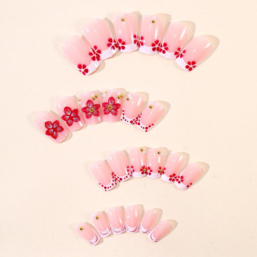 Decorative Floral Nail Art Extensions Kalsten