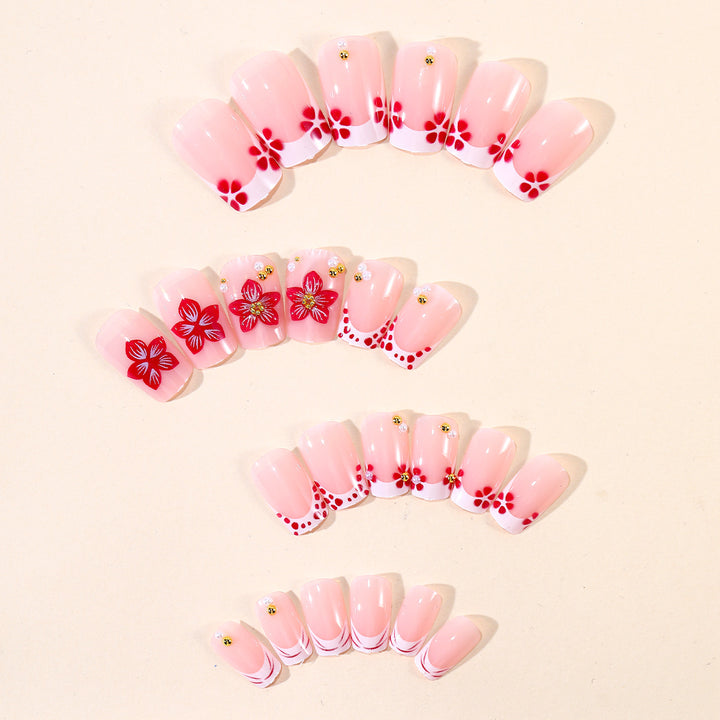 Decorative Floral Nail Art Extensions Kalsten