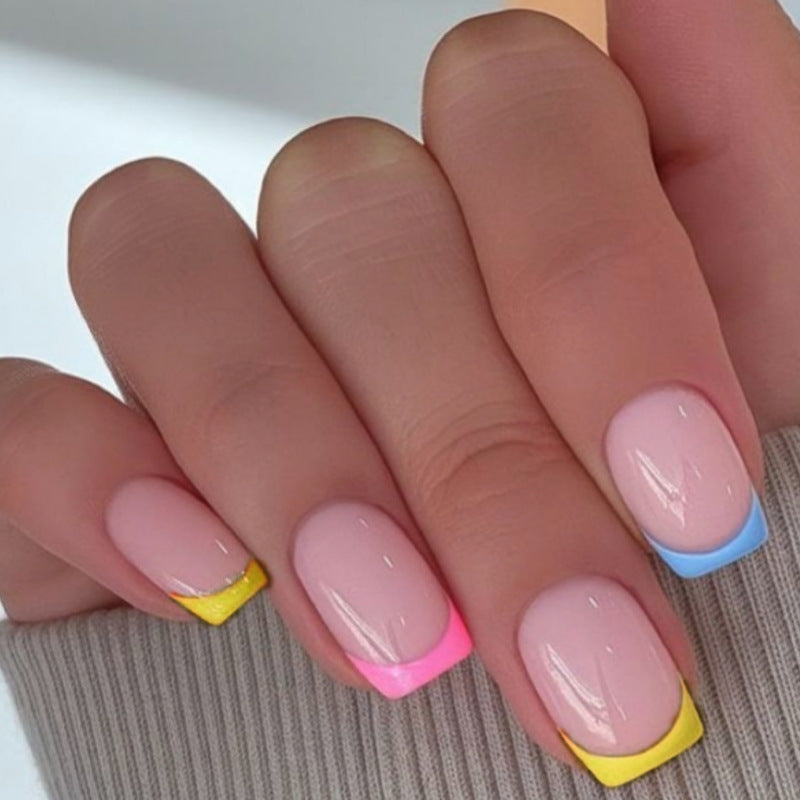 Premium Gradient French Tip Press-On Nail Set Kalsten