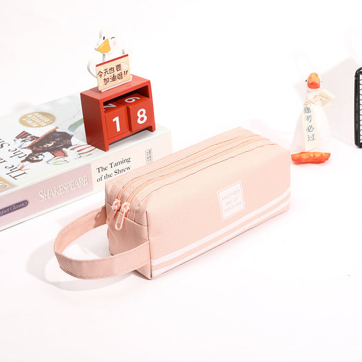 Durable Multi-Zipper Pencil Case
