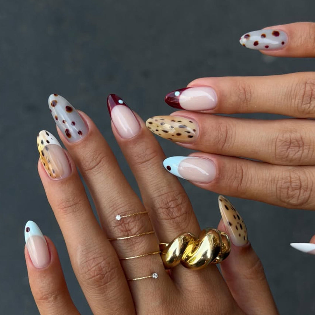 Artistic Stiletto Press-On Nail Design kalsten
