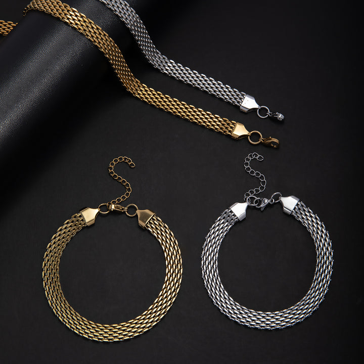 Elegant Textured Statement Jewelry Set Kalsten