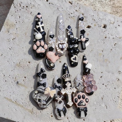 Artistic Gothic Nail Art Set
