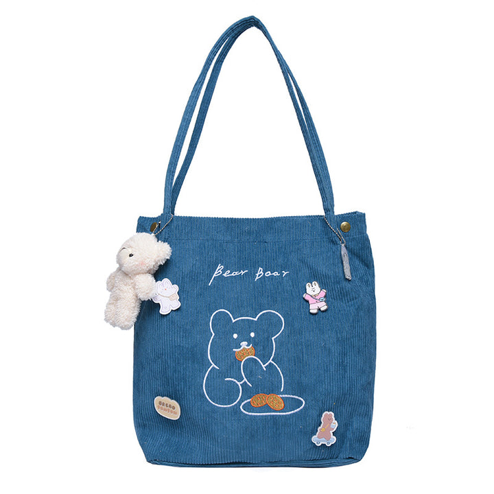 Cute Cartoon Bear Tote Bag
