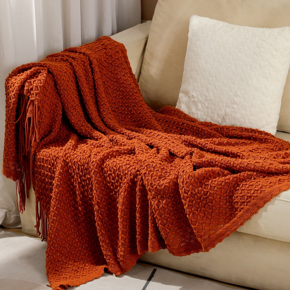Decorative Woven Throw Blanket