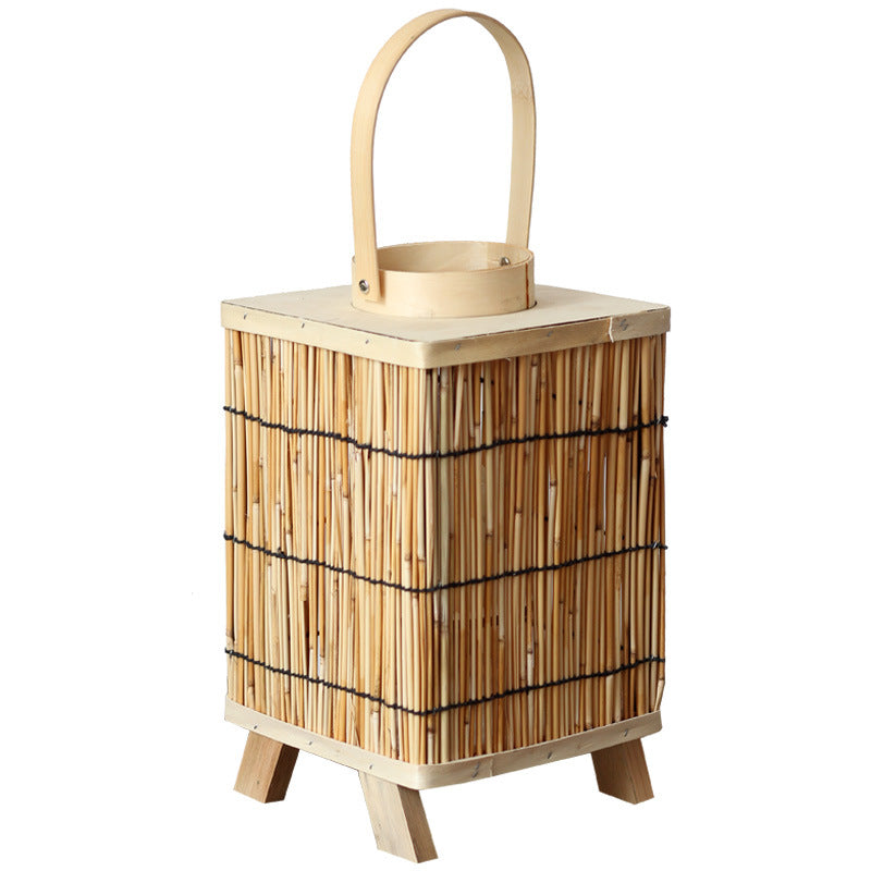 Stylish lantern made of natural materials Kalsten