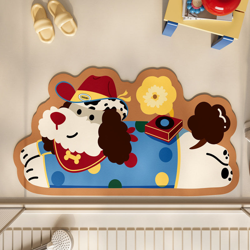 Fun Elephant-Themed Bath Mat Kalsten