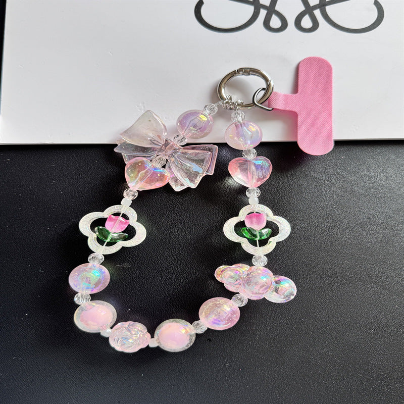 Charming Beaded Phone Charm Holder Kalsten