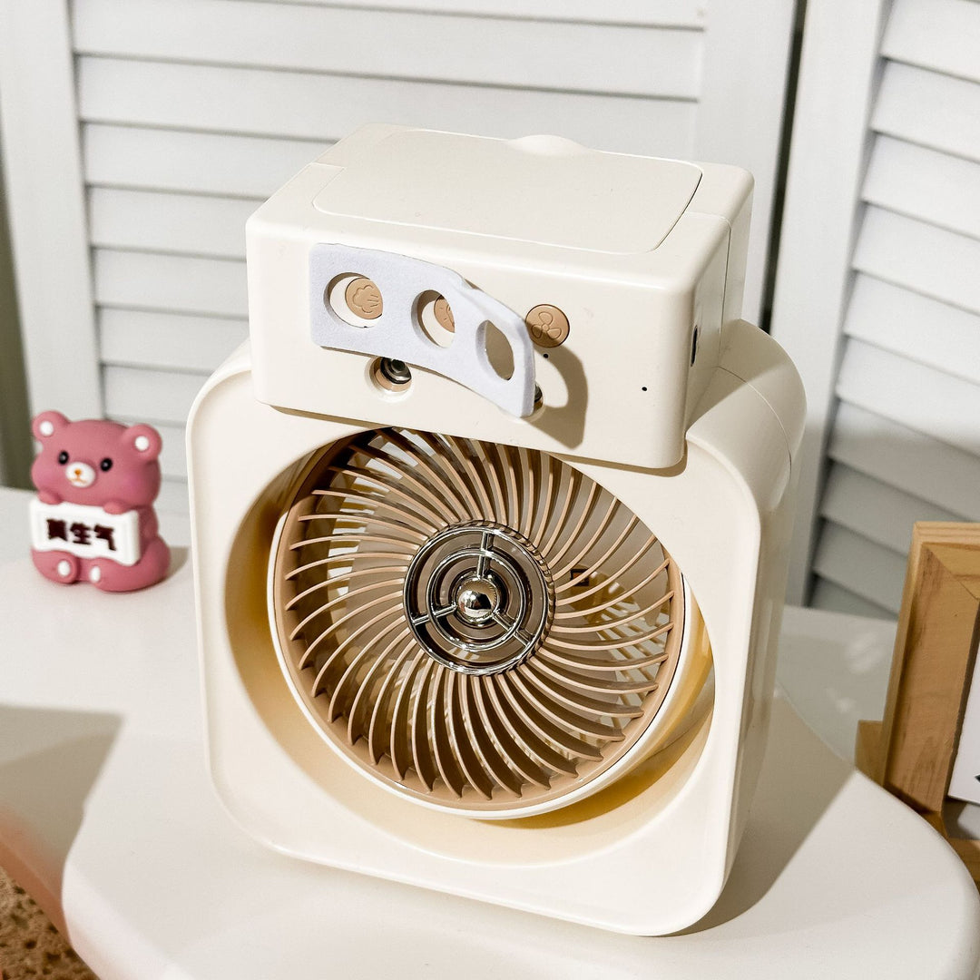 Women Portable USB Fan with Flexible Tilt and Combination of Air Circulation and Spray Function Kalsten