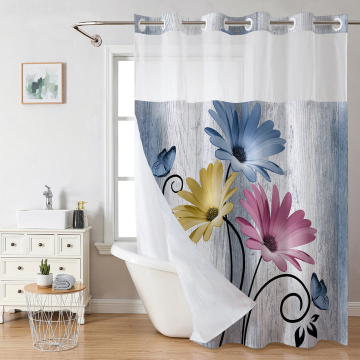 Artistic Floral Shower Curtain Kalsten