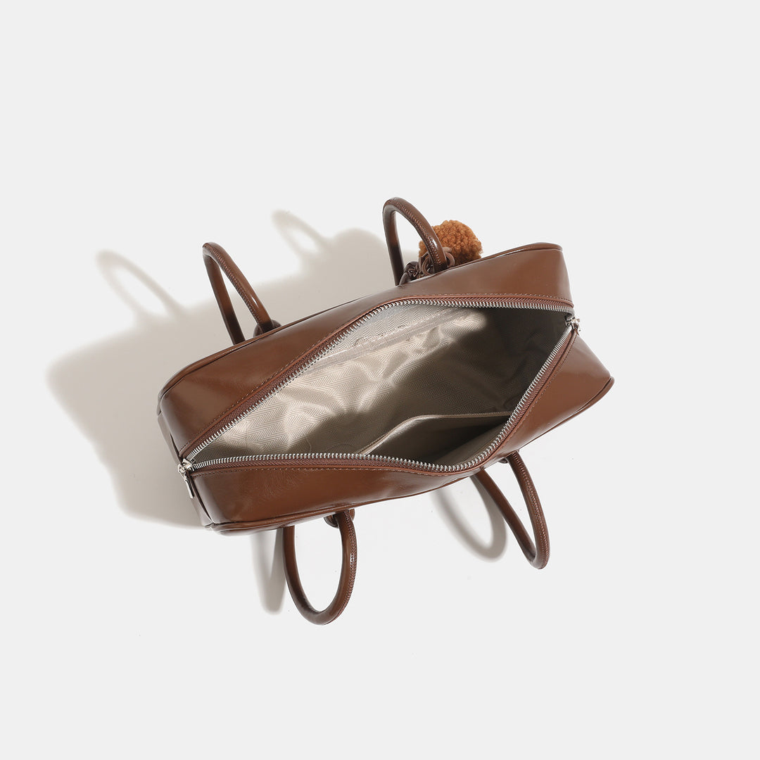 Chic Glossy Handheld Tote Bag