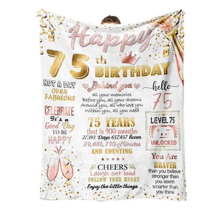 Inspirational Fleece Birthday Blanket