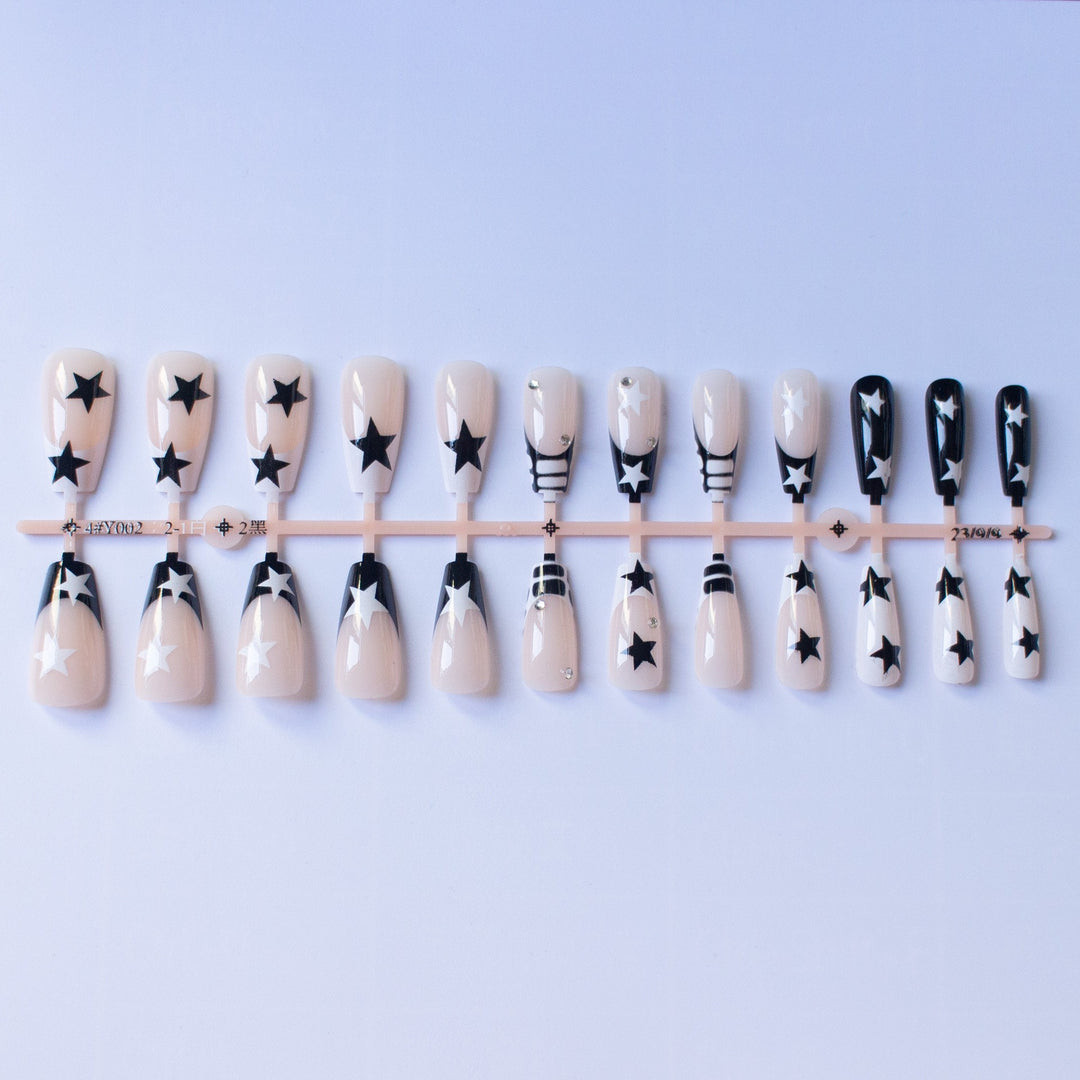 Artistic Star Pattern Nail Art Set