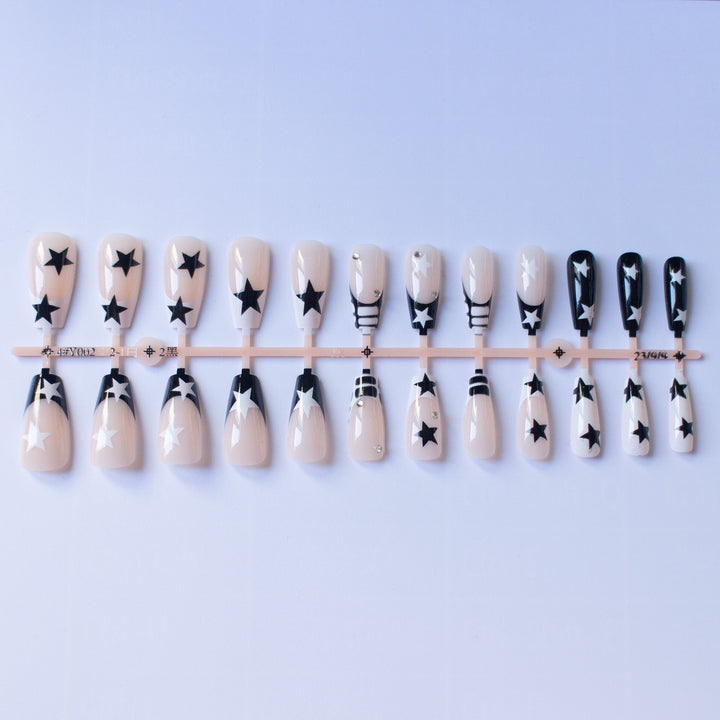 Artistic Star Pattern Nail Art Set