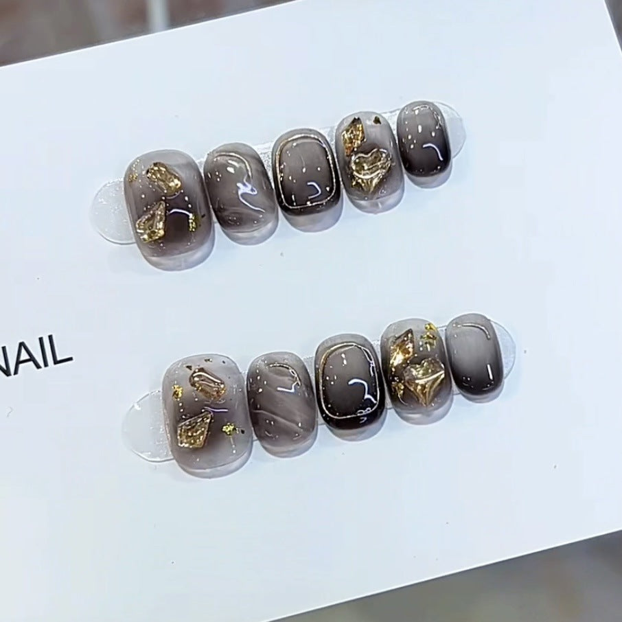 Artistic Marble Effect Press-On Nail Set Kalsten