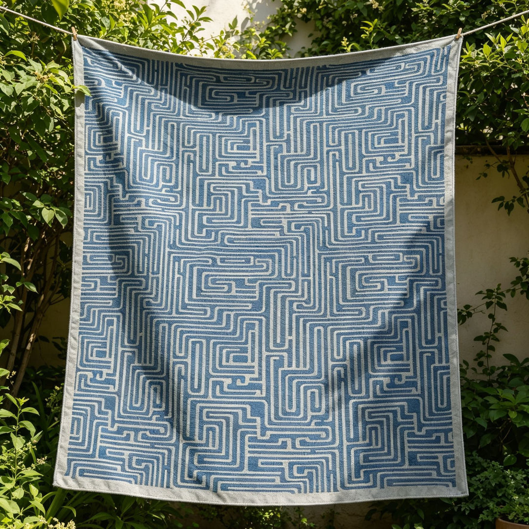Modern Geometric Pattern Throw Blanket