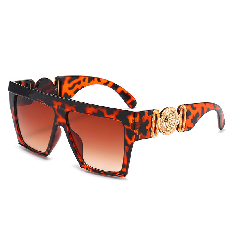 Oversized Geometric Block Sunglasses
