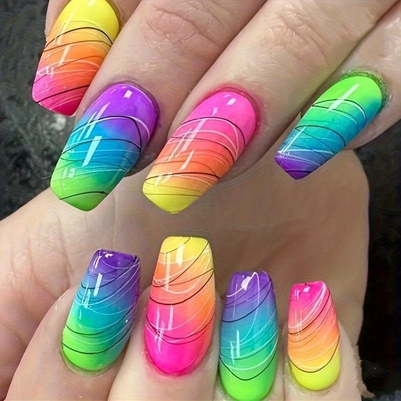Nail set with elegant glitter design Kalsten