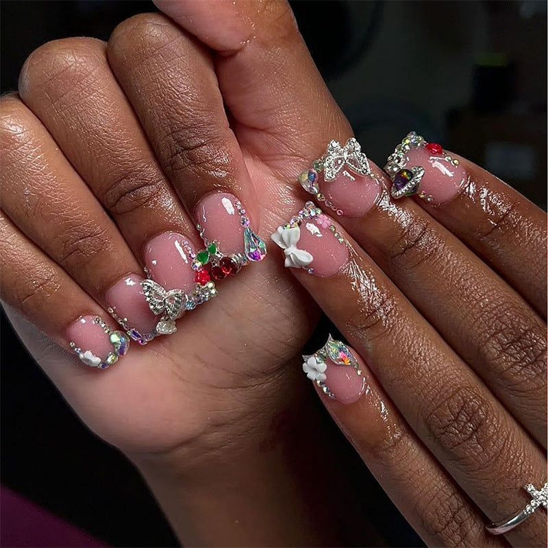 Acrylic Nail Set with Luxurious Accents Kalsten