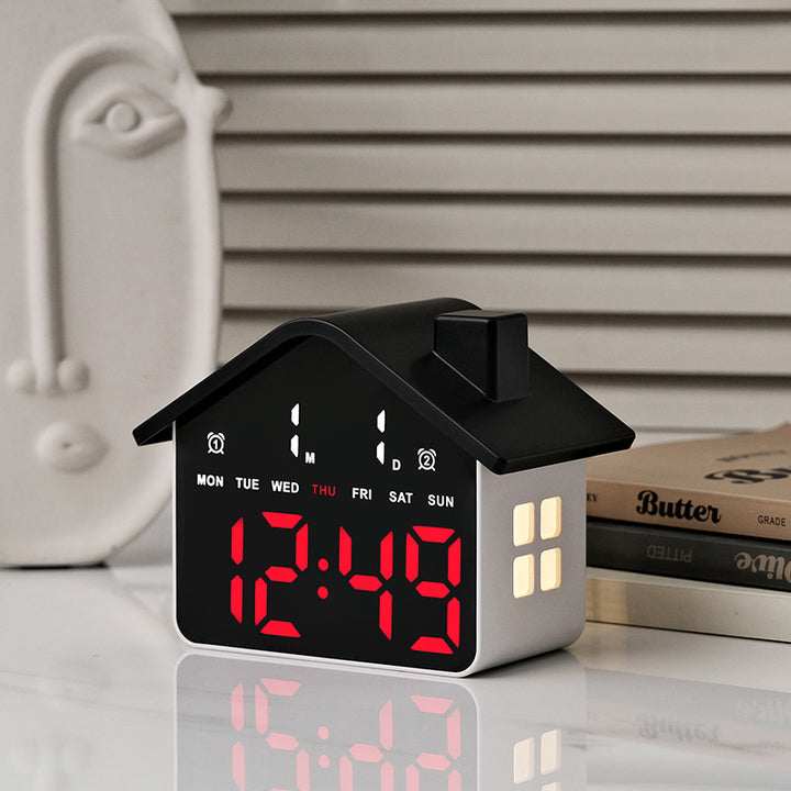 Digital Alarm Clock in Creative House Design Kalsten