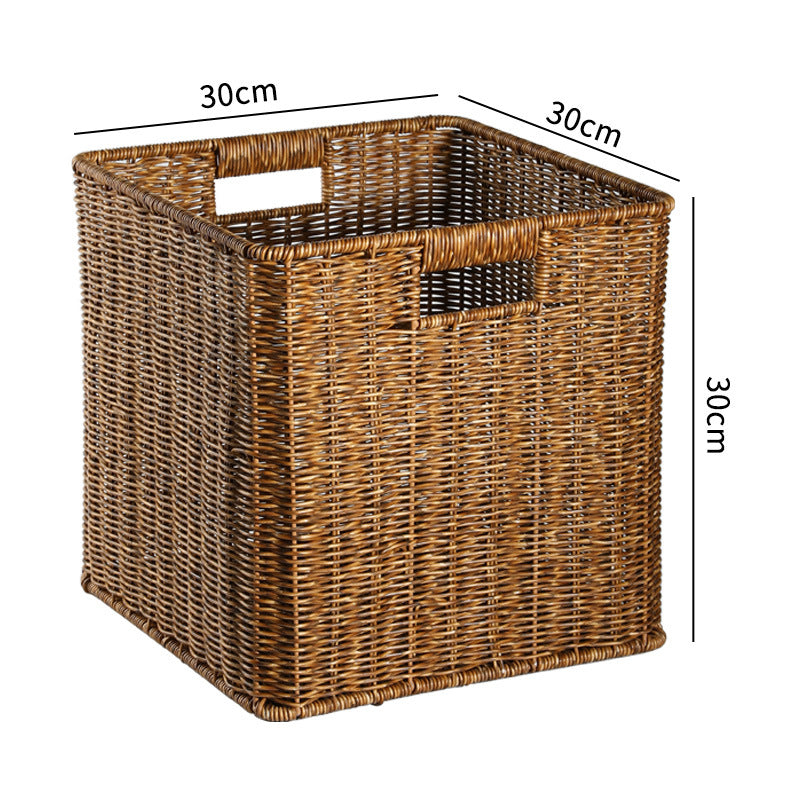 Handwoven Rustic Storage Cube Kalsten