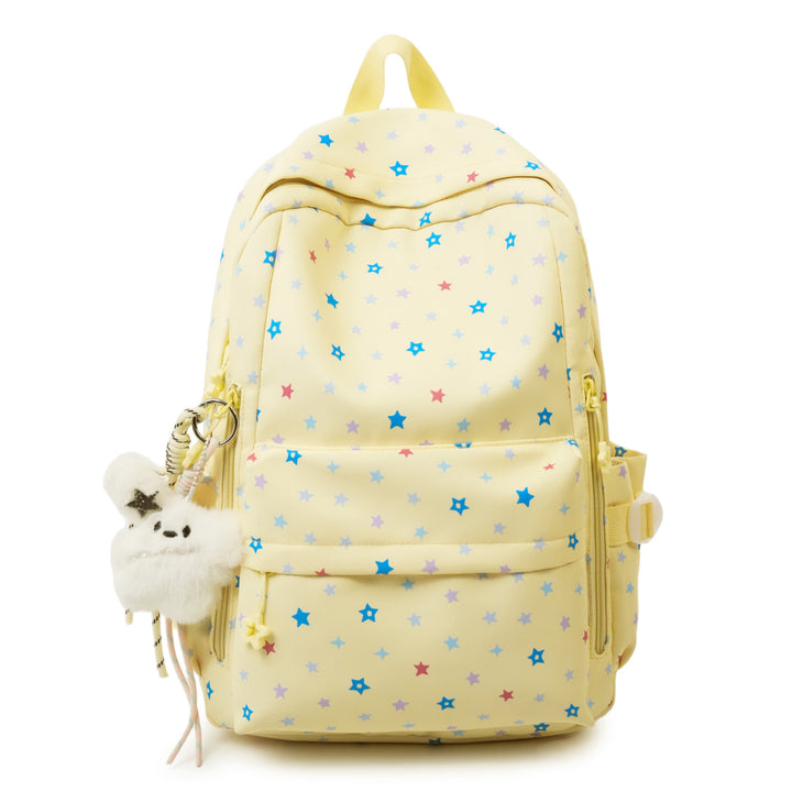 Backpack with Playful Star Pattern and Practical Storage Compartment Kalsten