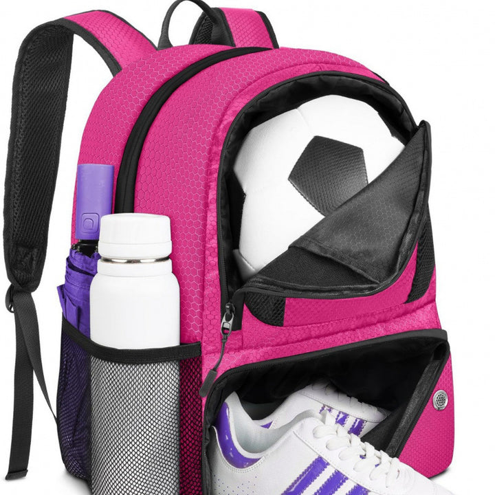 Sporty backpack with shoe compartment and drink compartment Kalsten