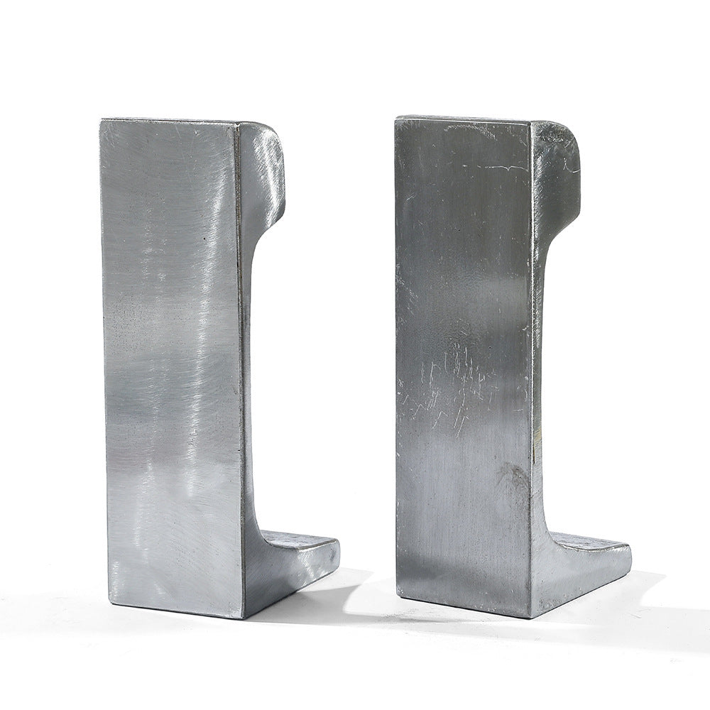 Modern Steel Bookends