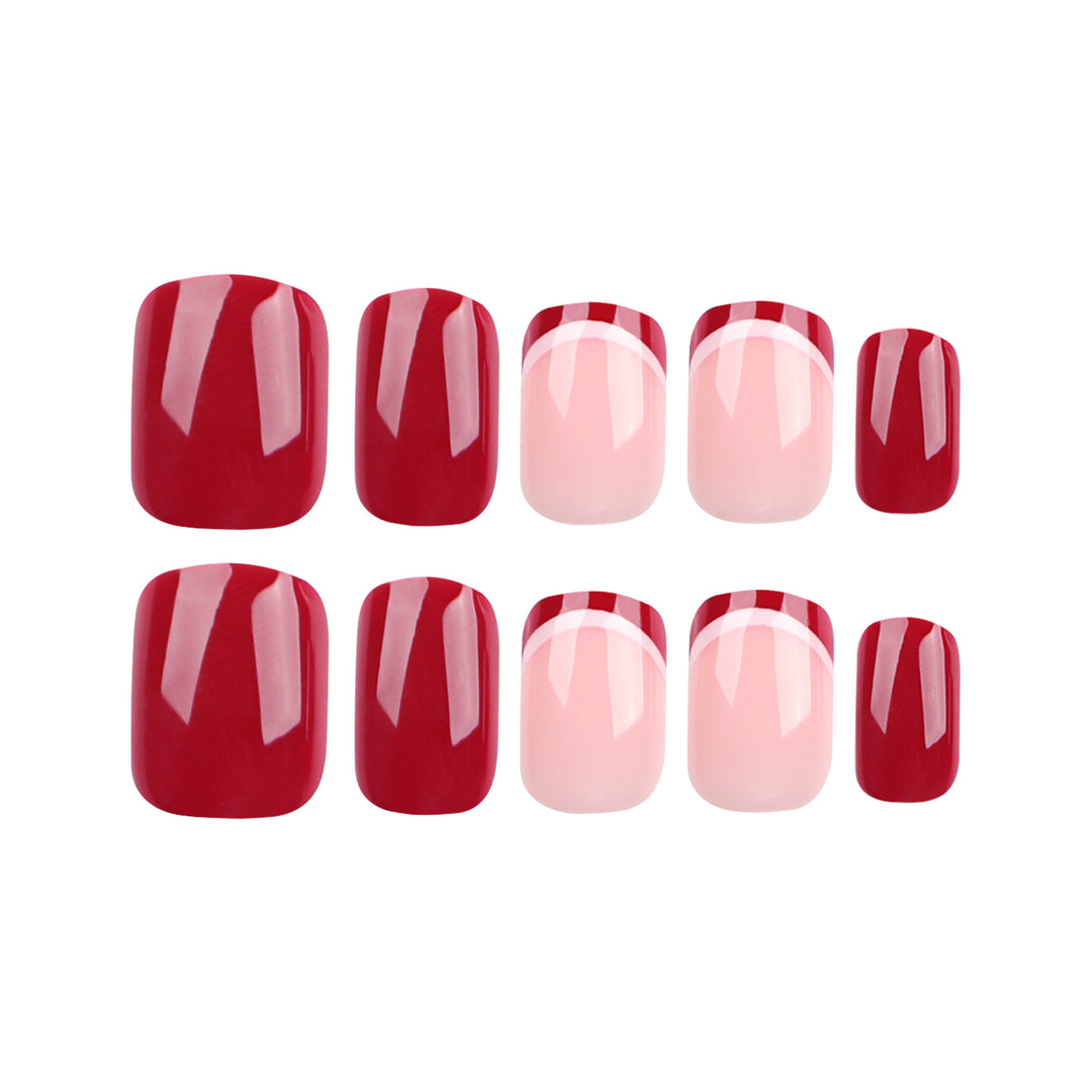 Artful nail design in modern French-tip style Kalsten