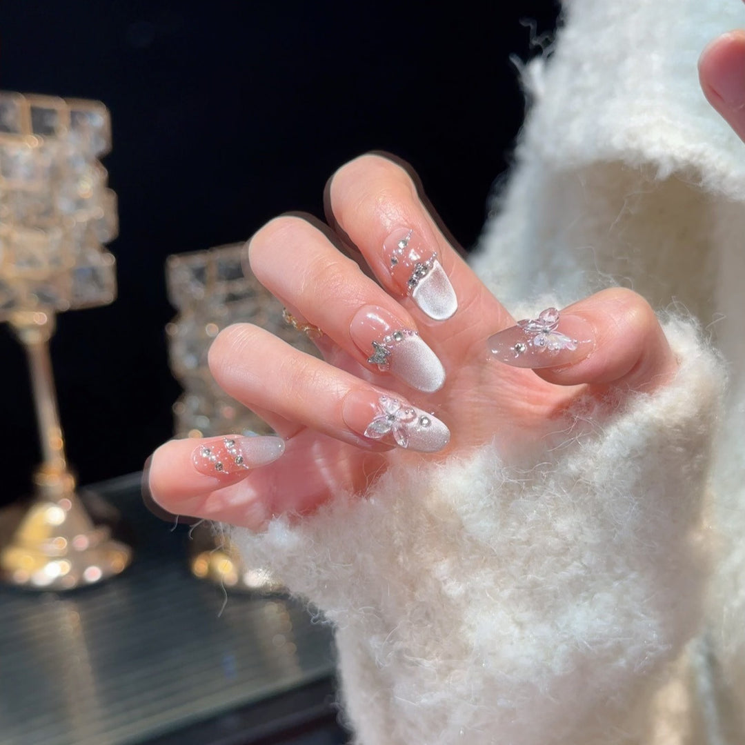 Elegant Decorative Press-On Nail Art Kalsten