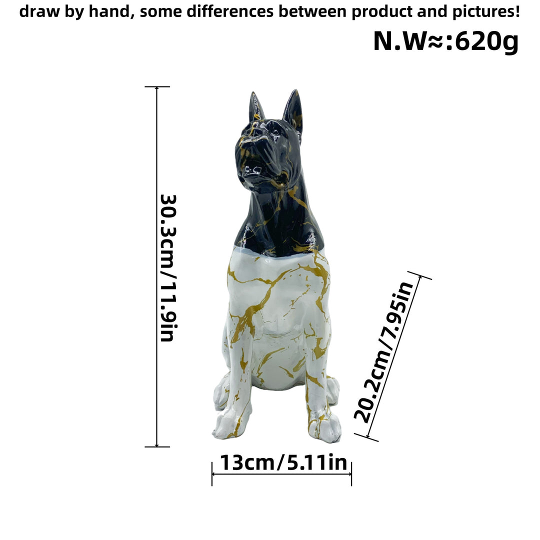 Colorful decorative figure of a dog in modern design Kalsten