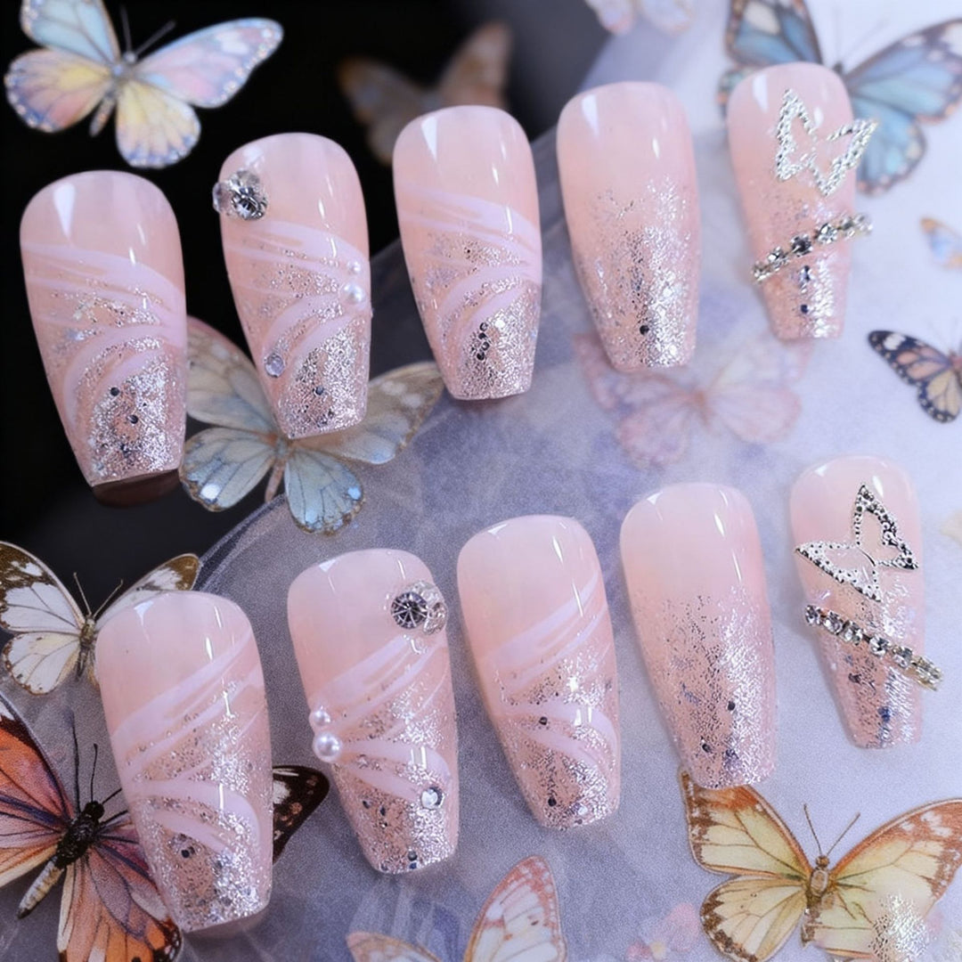 Glamorous 3D Rhinestone Nail Art Extensions Kalsten